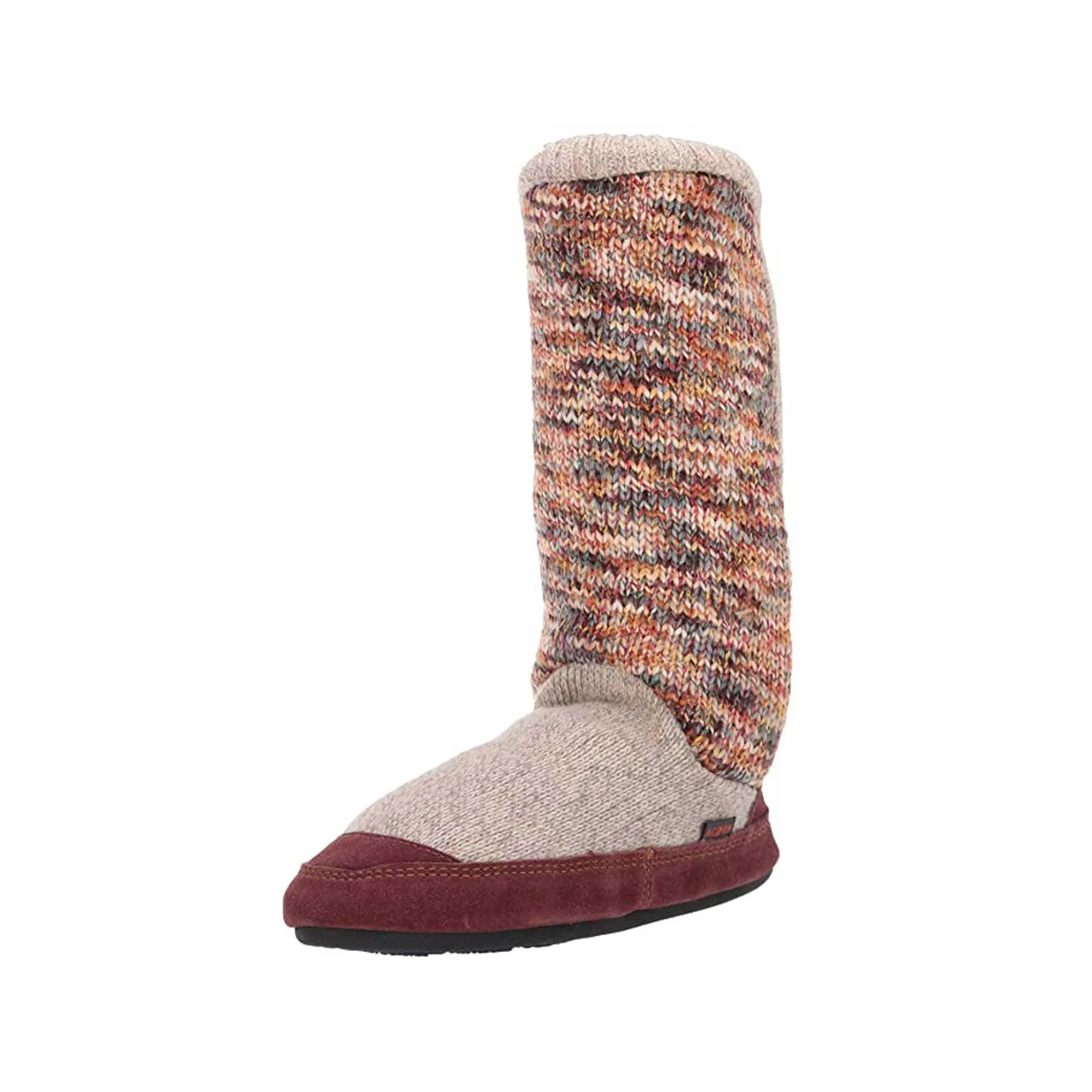 Acorn Women's Slouch Boots - Block Design, Sunset Cable Knit, X-Large | A10161SCKWXL