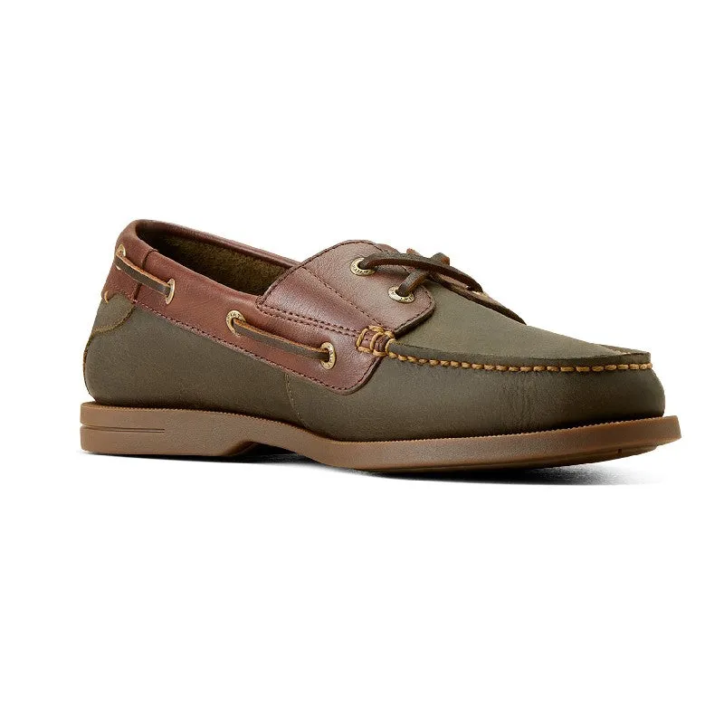 Ariat Antigua Mens Deck Shoe - Olive Night