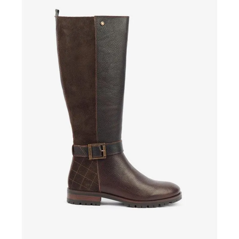 Barbour Alisha Ladies Tall Boots - Dark Brown