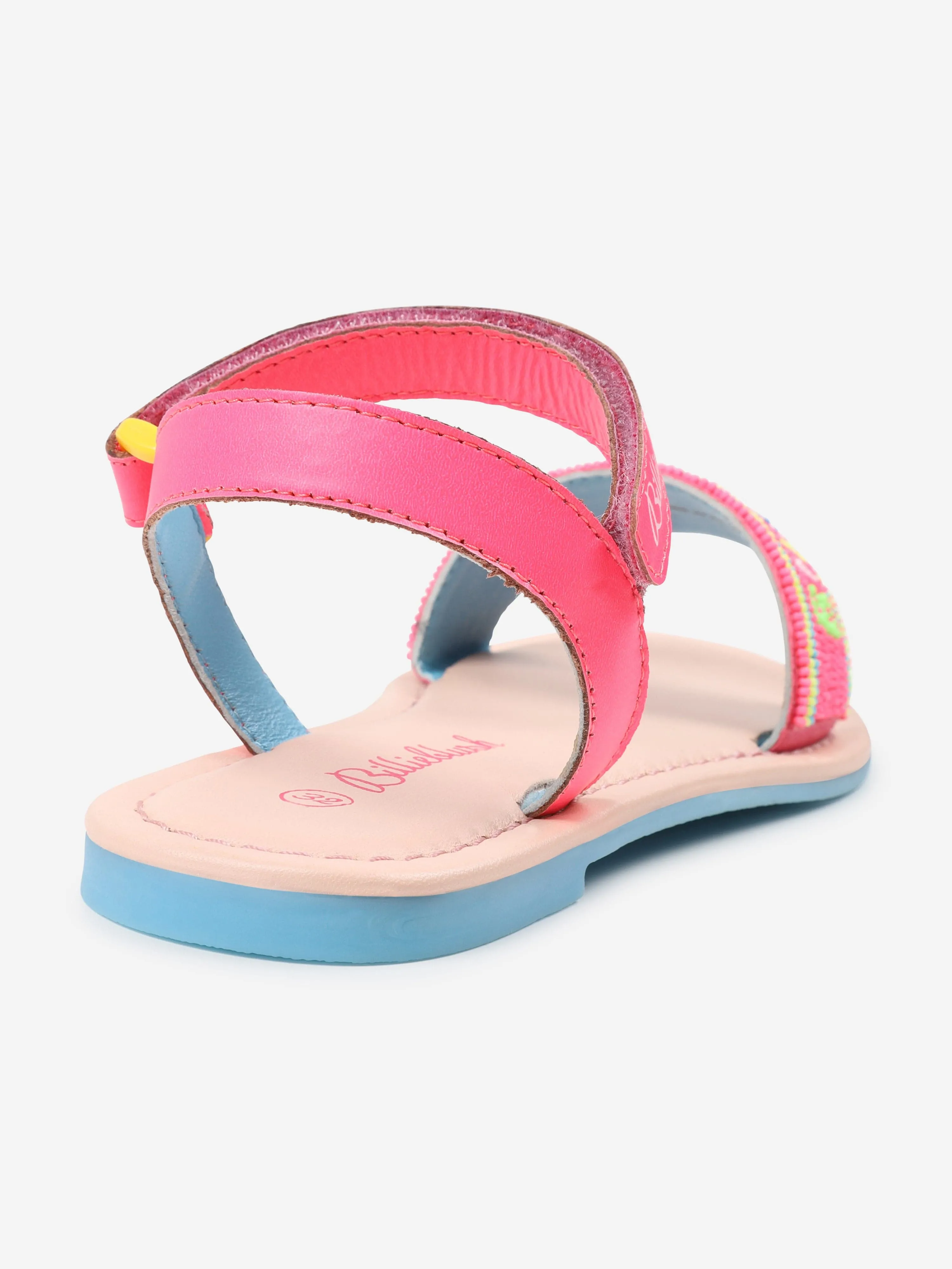 Billieblush Girls Logo Sandals in Pink