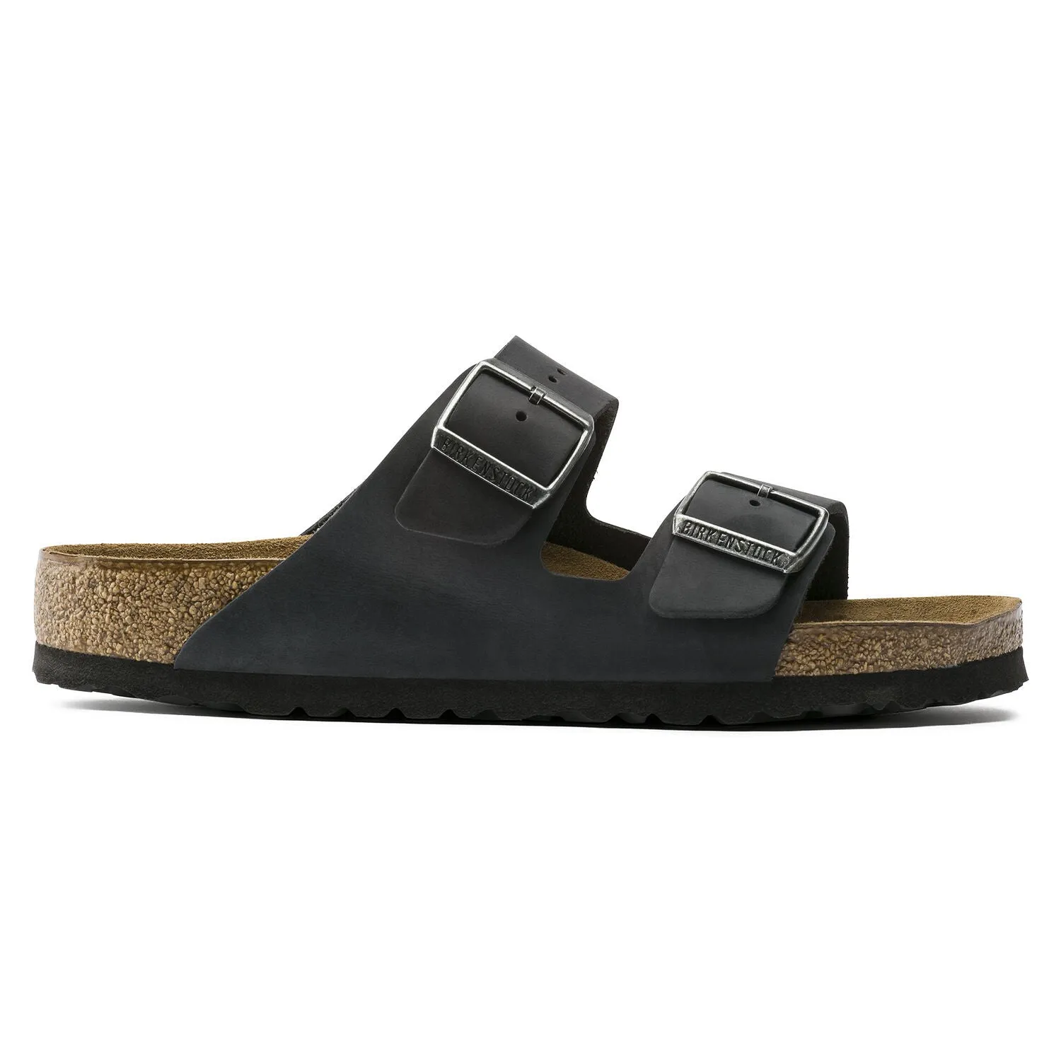 Birkenstock Arizona Black Oiled Soft Footbed Narrow