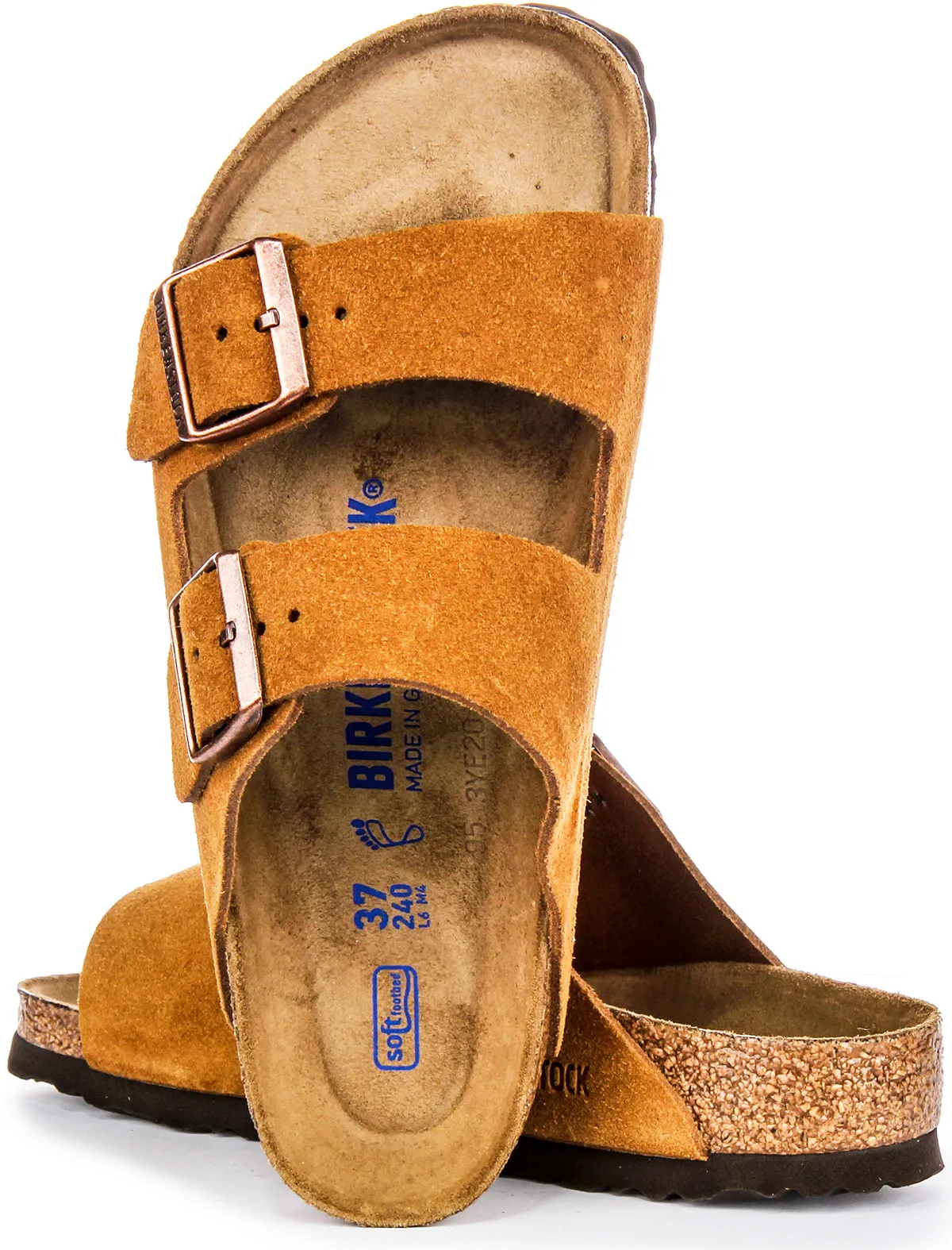 Birkenstock Arizona Soft Footbed In Mink | Regular Fit