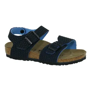 Birkenstock Kids' New York Sandals Birko-Flor Octopus Blue Black 26 N