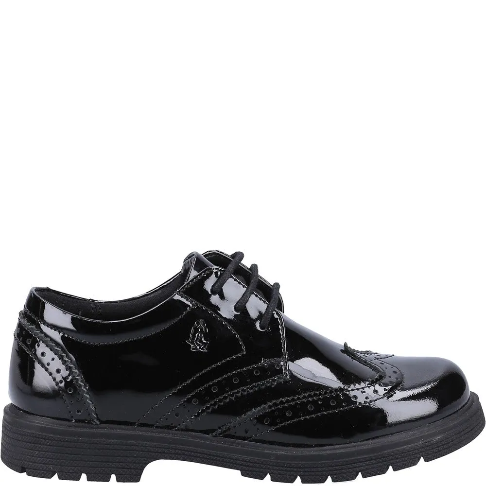 Black XL Sally Patent Senior School Shoes