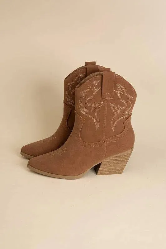 Blazing-S Western Ankle Booties