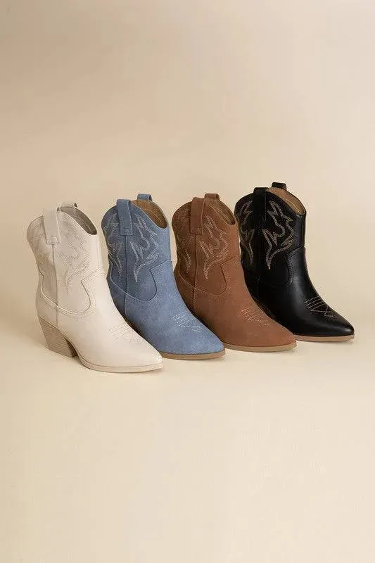 Blazing-S Western Ankle Booties