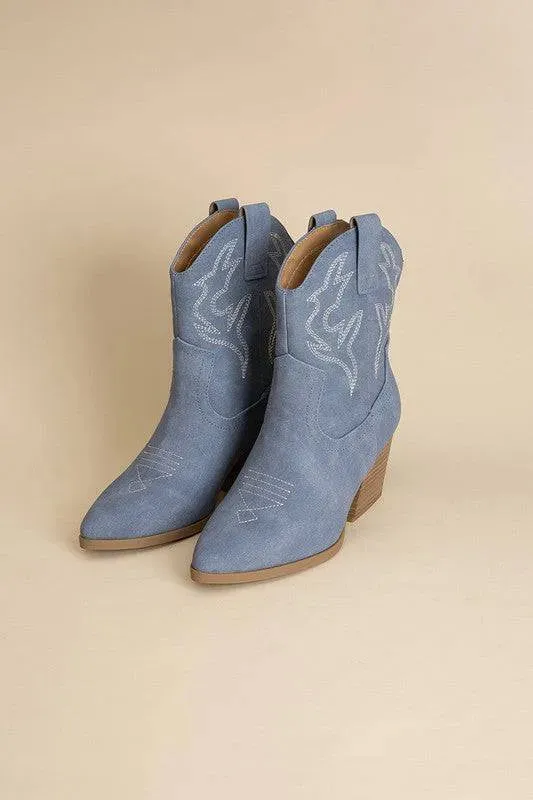 Blazing-S Western Ankle Booties