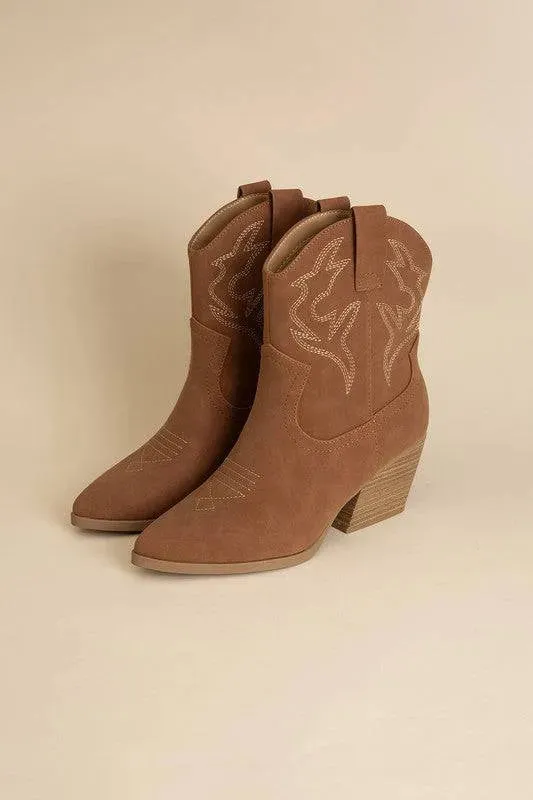 Blazing-S Western Ankle Booties