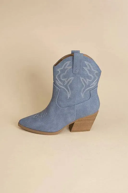 Blazing-S Western Ankle Booties