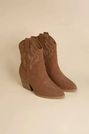 Blazing-S Western Ankle Booties