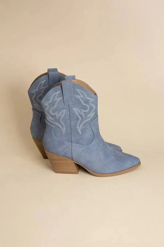 Blazing-S Western Ankle Booties