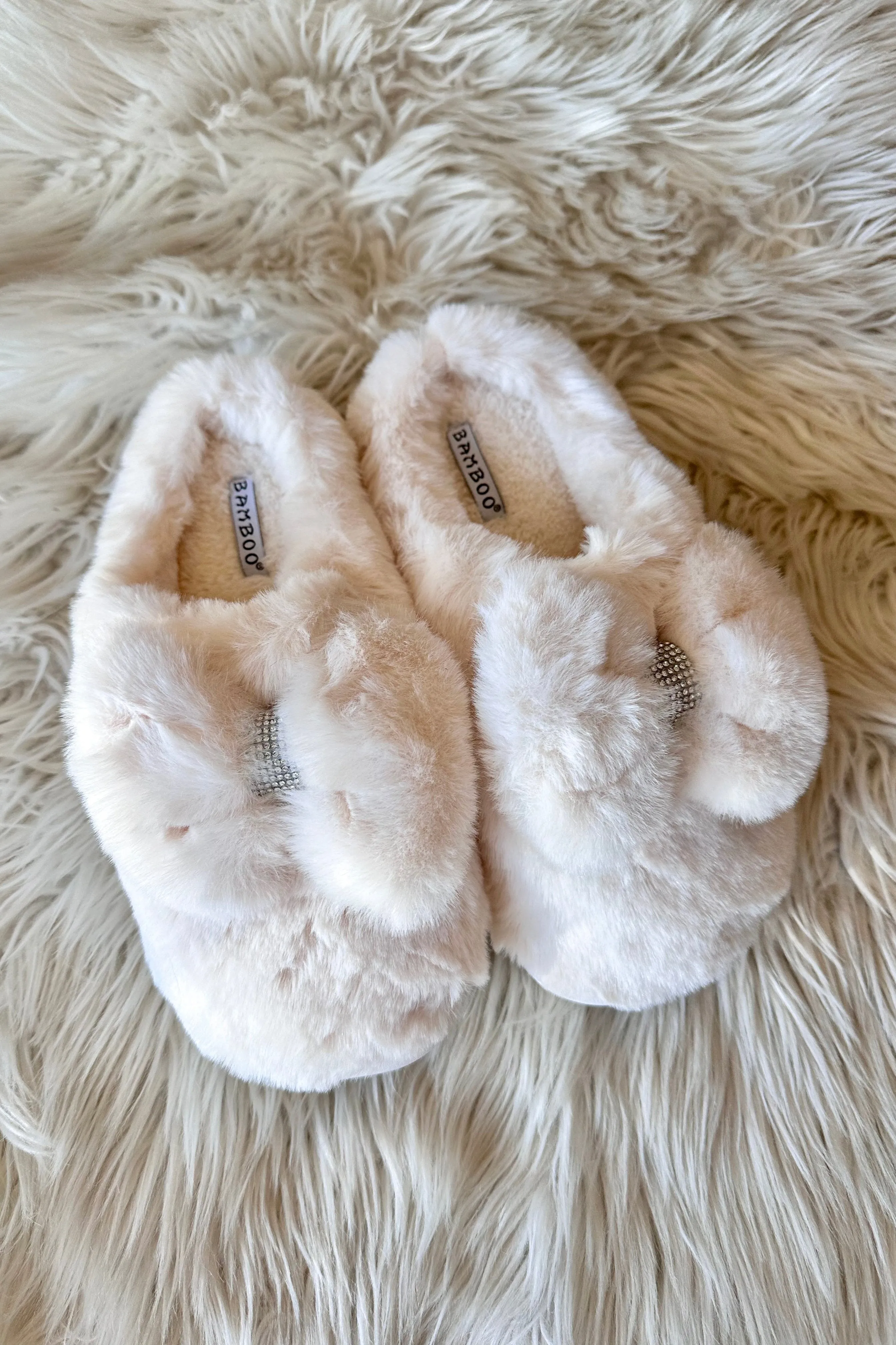 Bling On The Holidays Fur Slippers