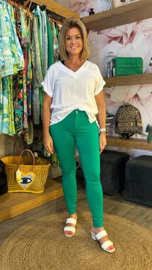 Bon Bon skinny pants- green