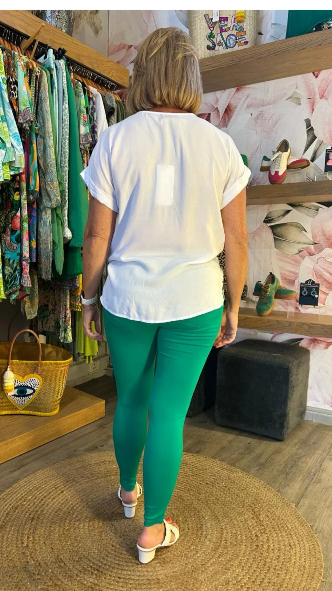 Bon Bon skinny pants- green