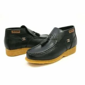 British Walkers Palace Men's Black Leather Slip On