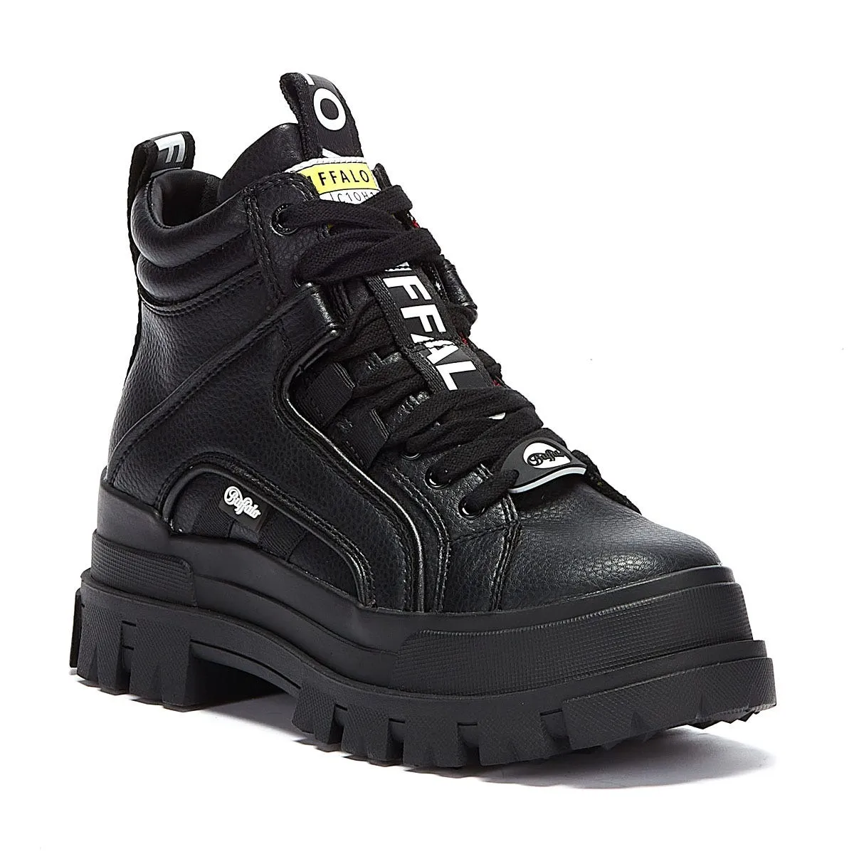 Buffalo Aspha Mid NC Womens Black Boots