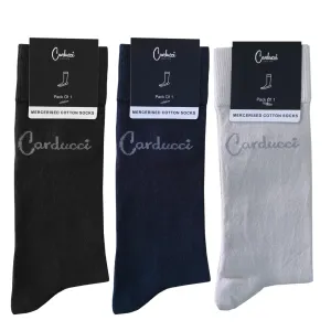 Carducci Mercerised Cotton 3 Pack Socks