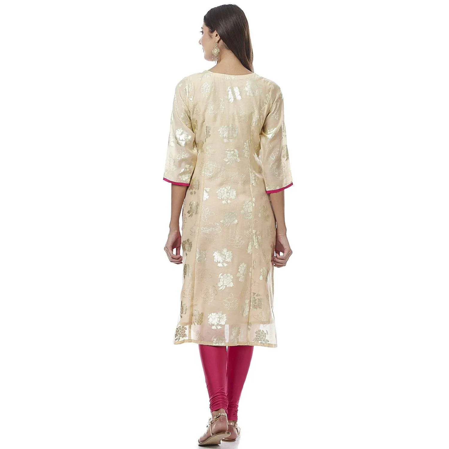 Chanderi Silk Kurta With Liner