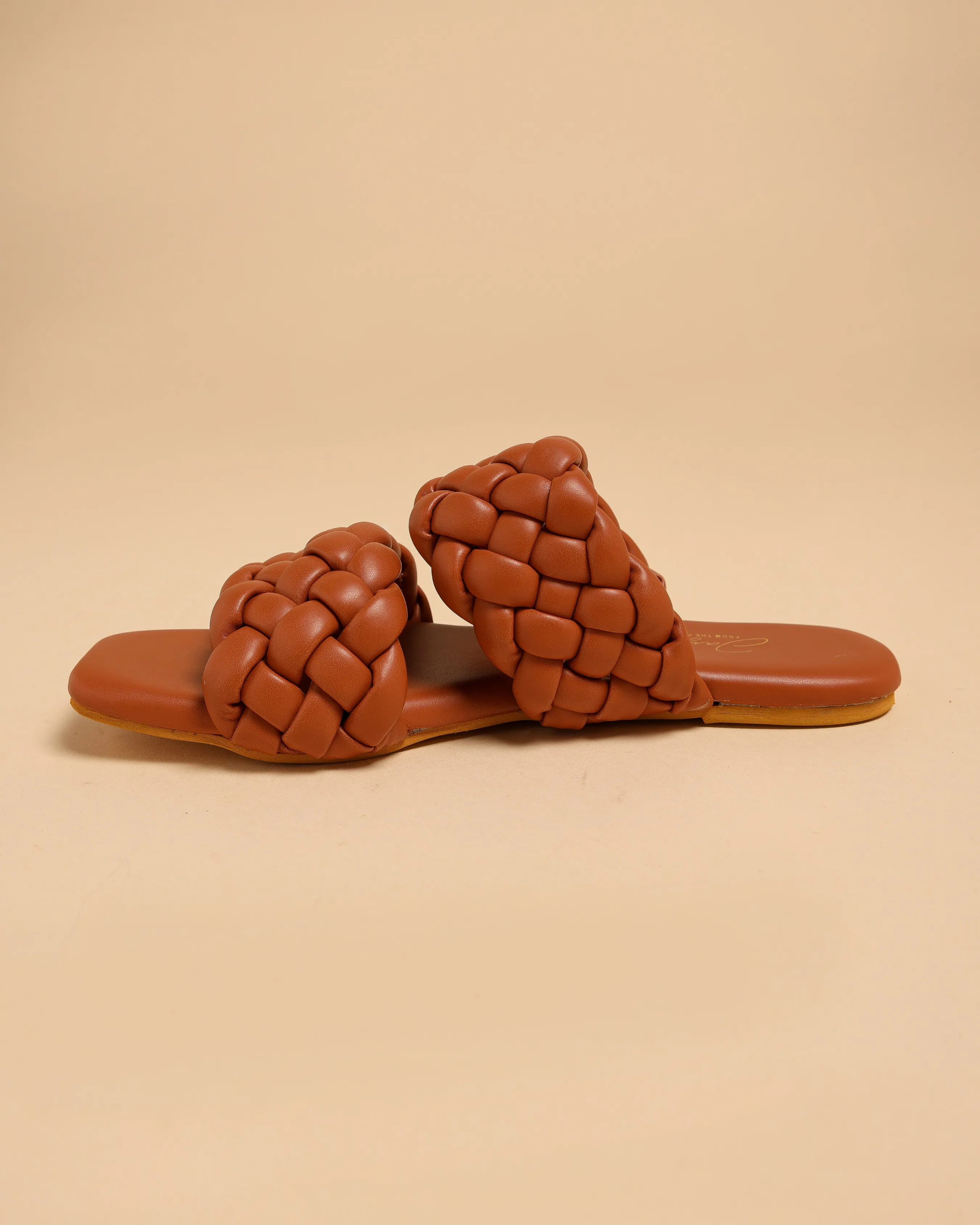 Chocolate Island Braided Flats