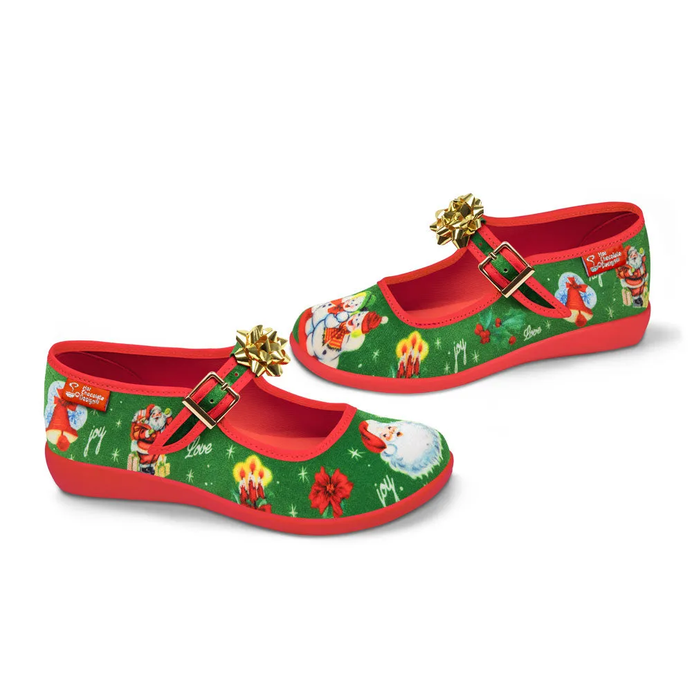 Chocolaticas® Christmas Joy Women's Mary Jane Flat