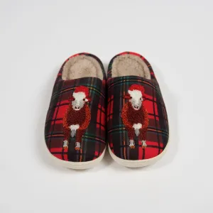 Christmas Cow Slippers - Adult