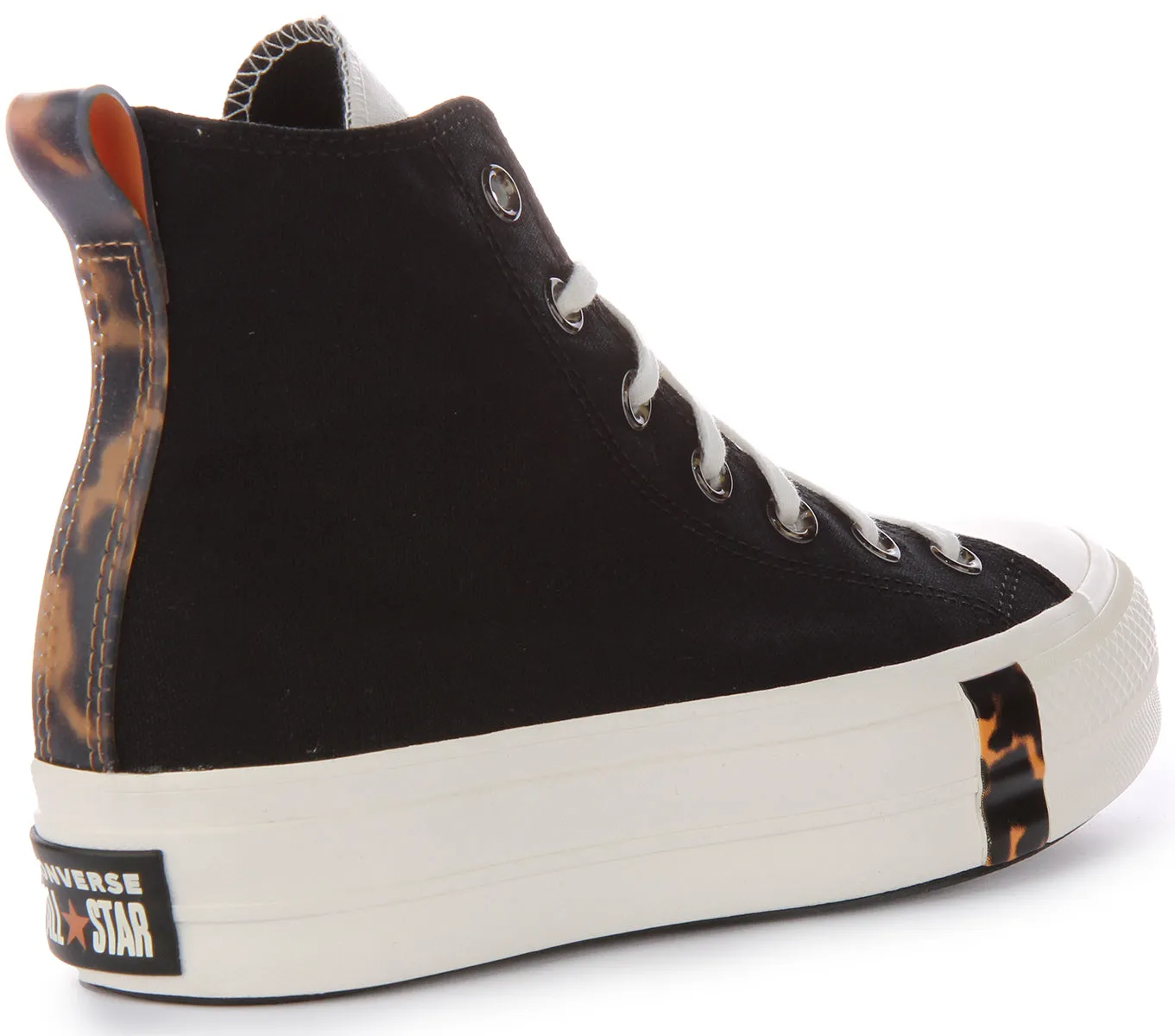 Converse A05257C All Star Lift In Black Animal Print For Women