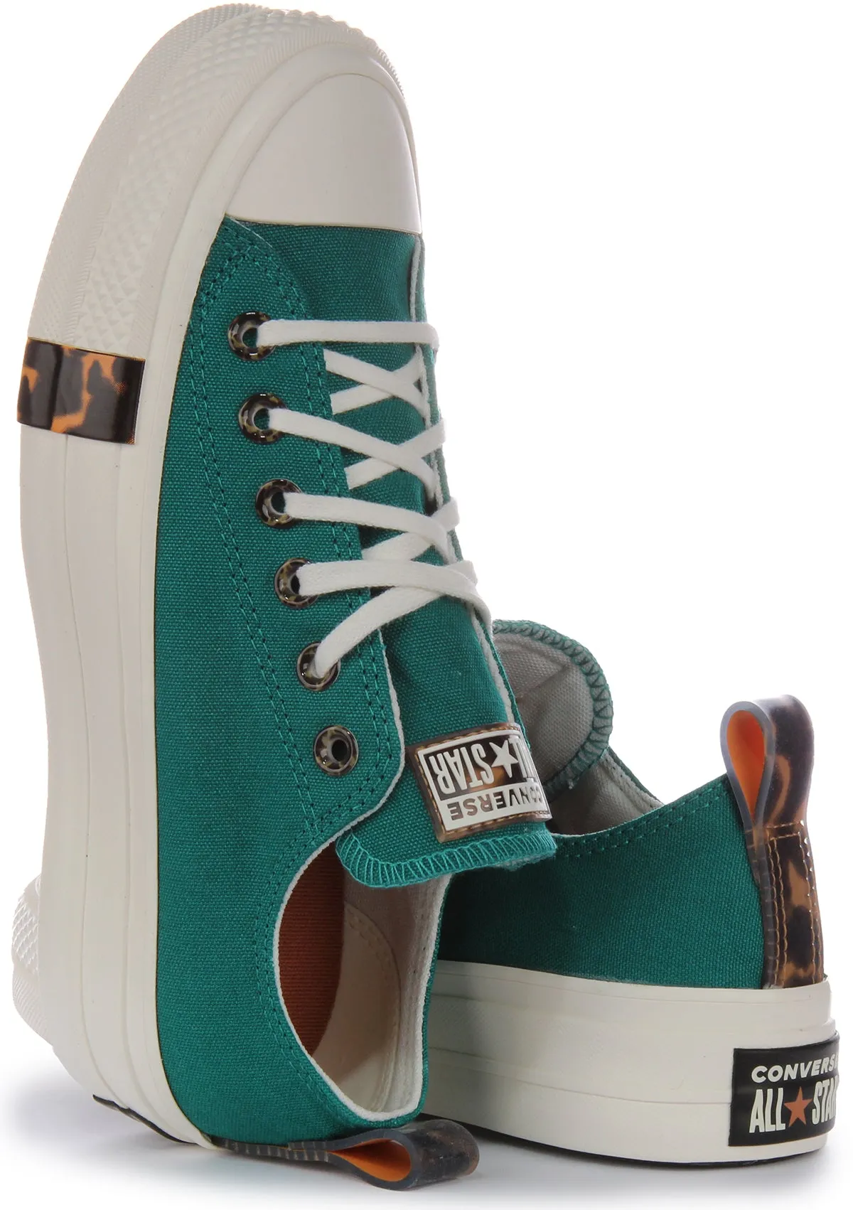 Converse All Star Lift Platform Tortoise A05288C In Teal