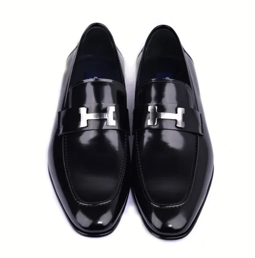 Corrente High Gloss Calfskin Loafer Black