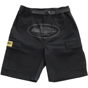 Corteiz OG Cargo Shorts Triple Black