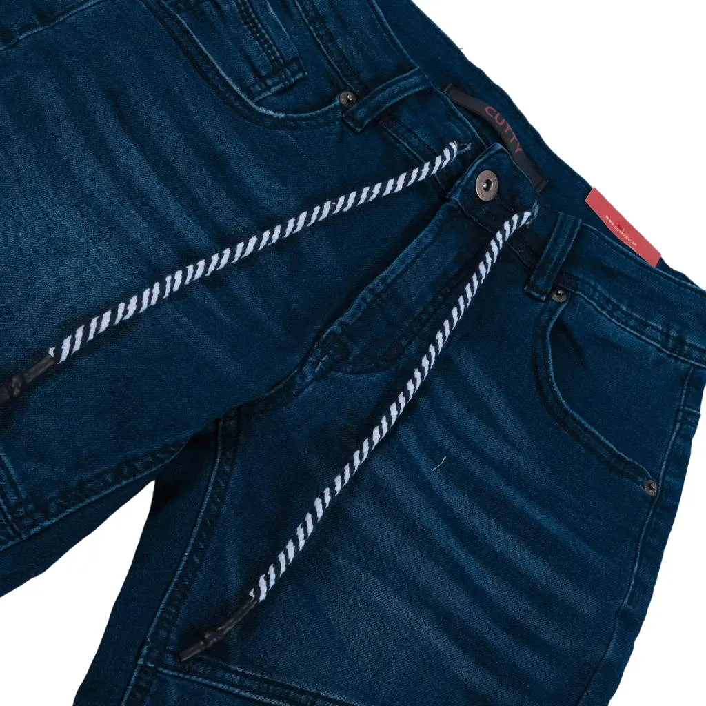 Cutty Tempo Indigo Blue Jean Shorts