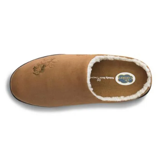 Dr. Comfort Women's Diabetic Slippers - Cozy - Camel