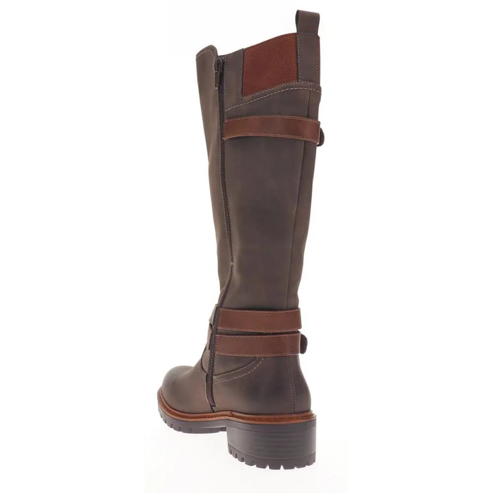 Dual-Buckle Long Boots - PINYI40005 / 326 150