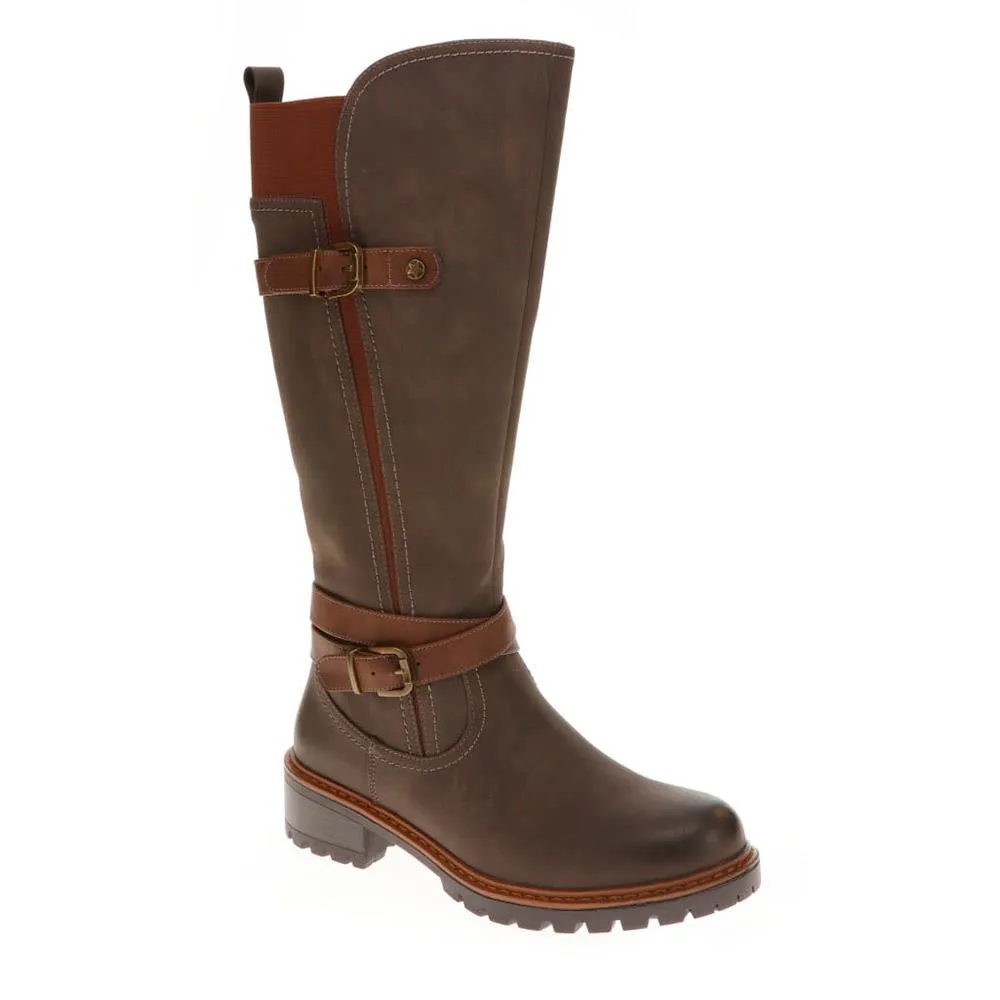 Dual-Buckle Long Boots - PINYI40005 / 326 150