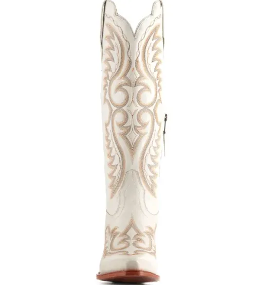 Durango Women's Crush Ivory Snip Toe Tall Cowboy Boots DRD0471