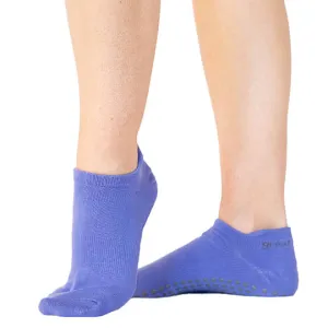 Emery Tab Back Grip Sock - Lilac/Grey