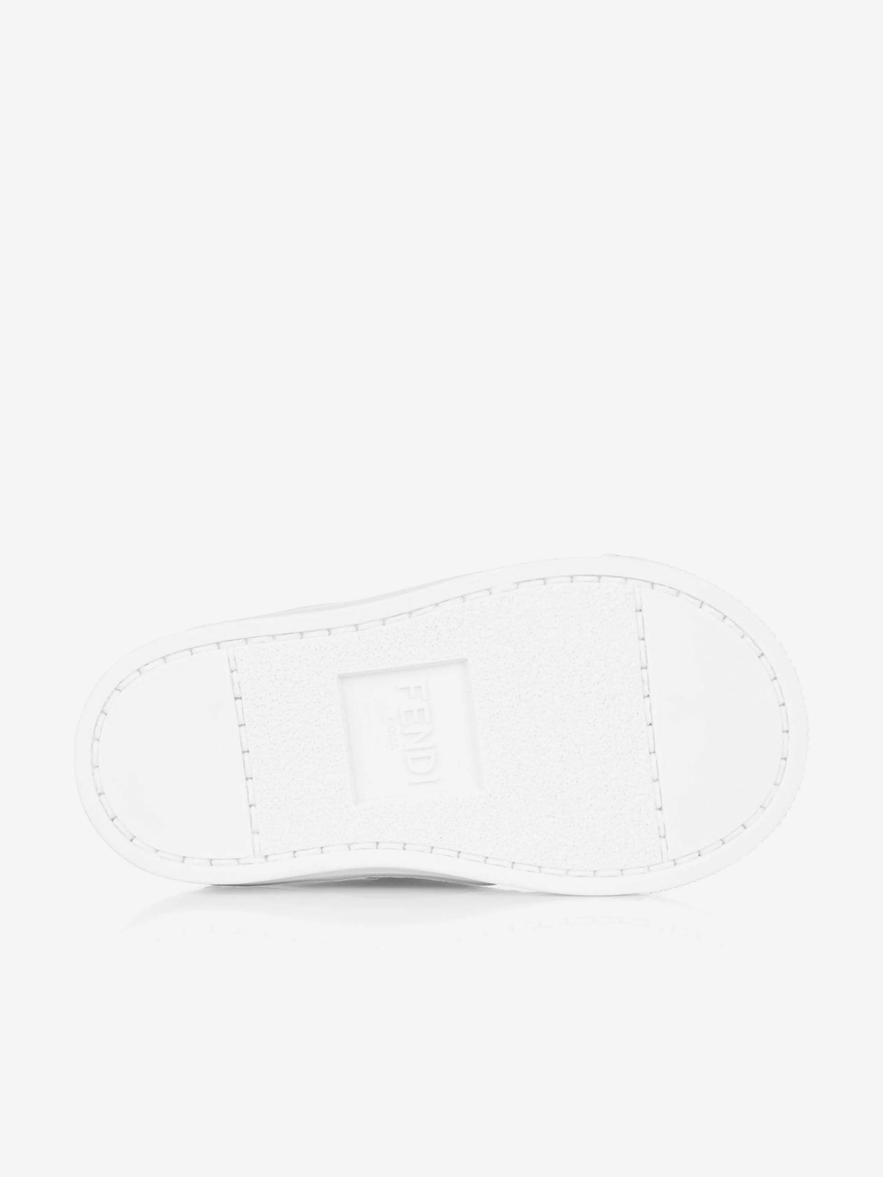 Fendi Fendi Leather FF Logo Strap Trainers