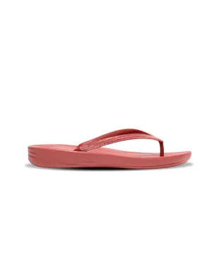 FitFlop iQushion Sparkle Thongs Red