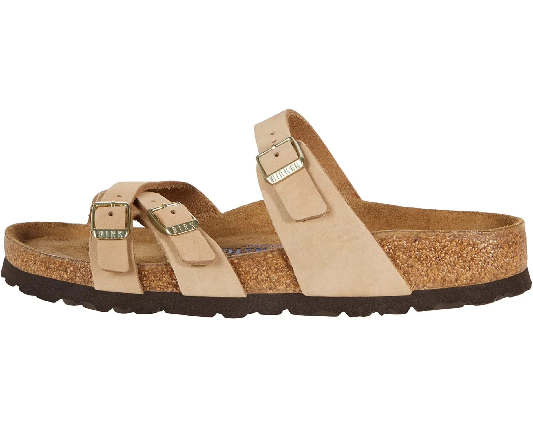 Franca Soft Footbed Birkenstock Sandals, Nubuck Sandcastle