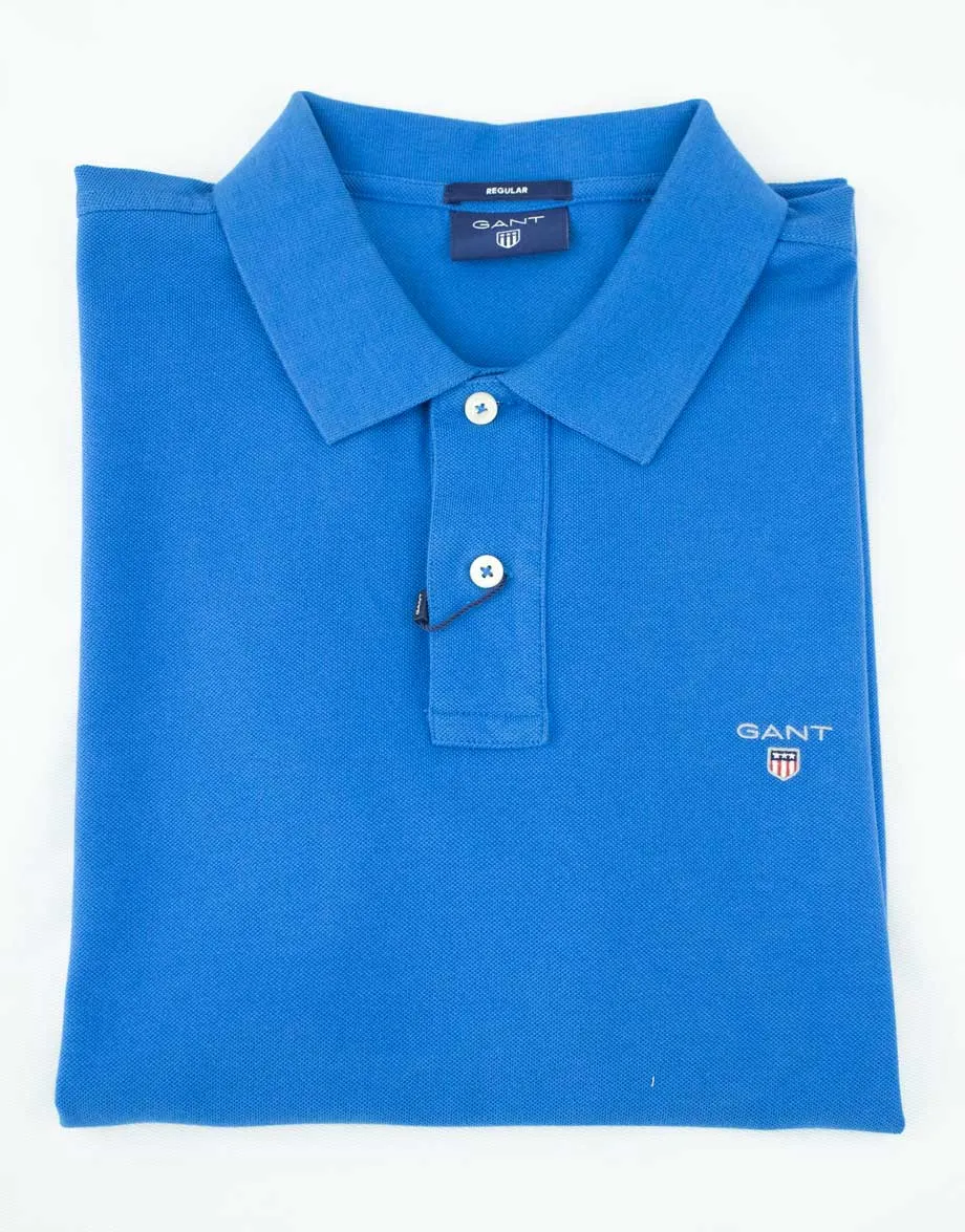 Gant Original SS Pique Nautica Blue Golfer