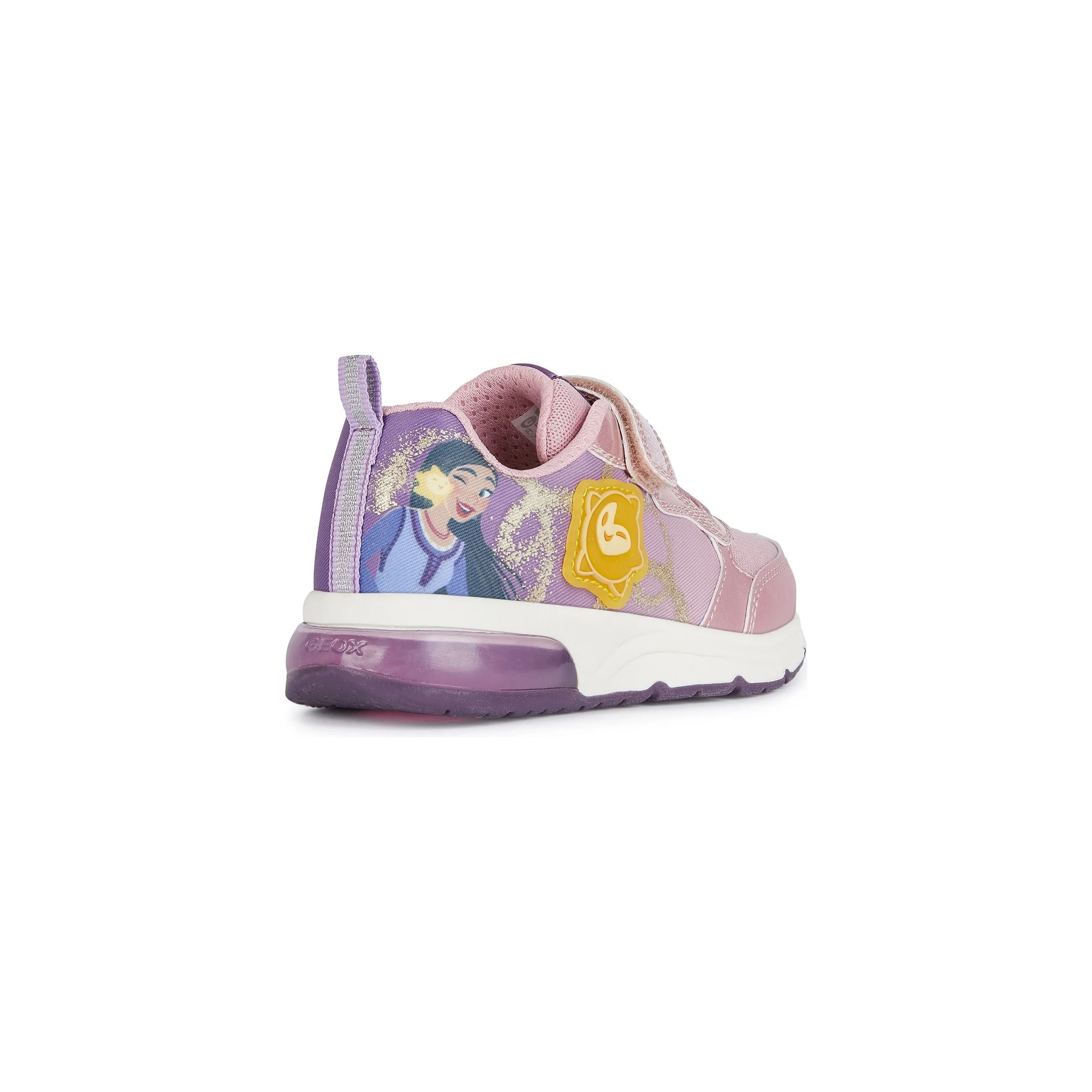 Geox Girls Trainer J Spaceclub J458VA Pink/Light Prune