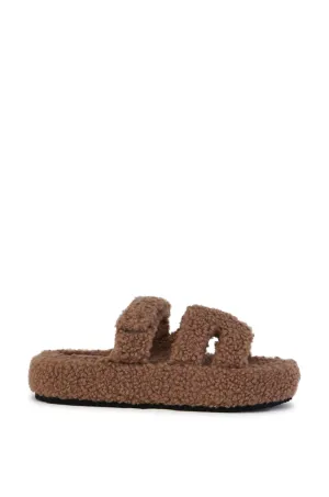 HONOR-TAN FLAT SLIPPER