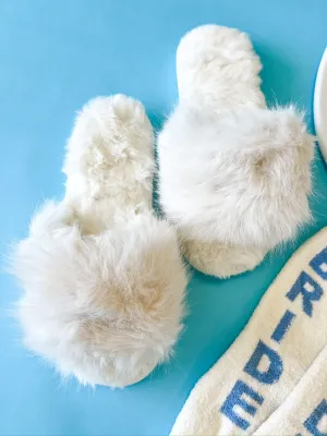 Ivory Cozy Slippers