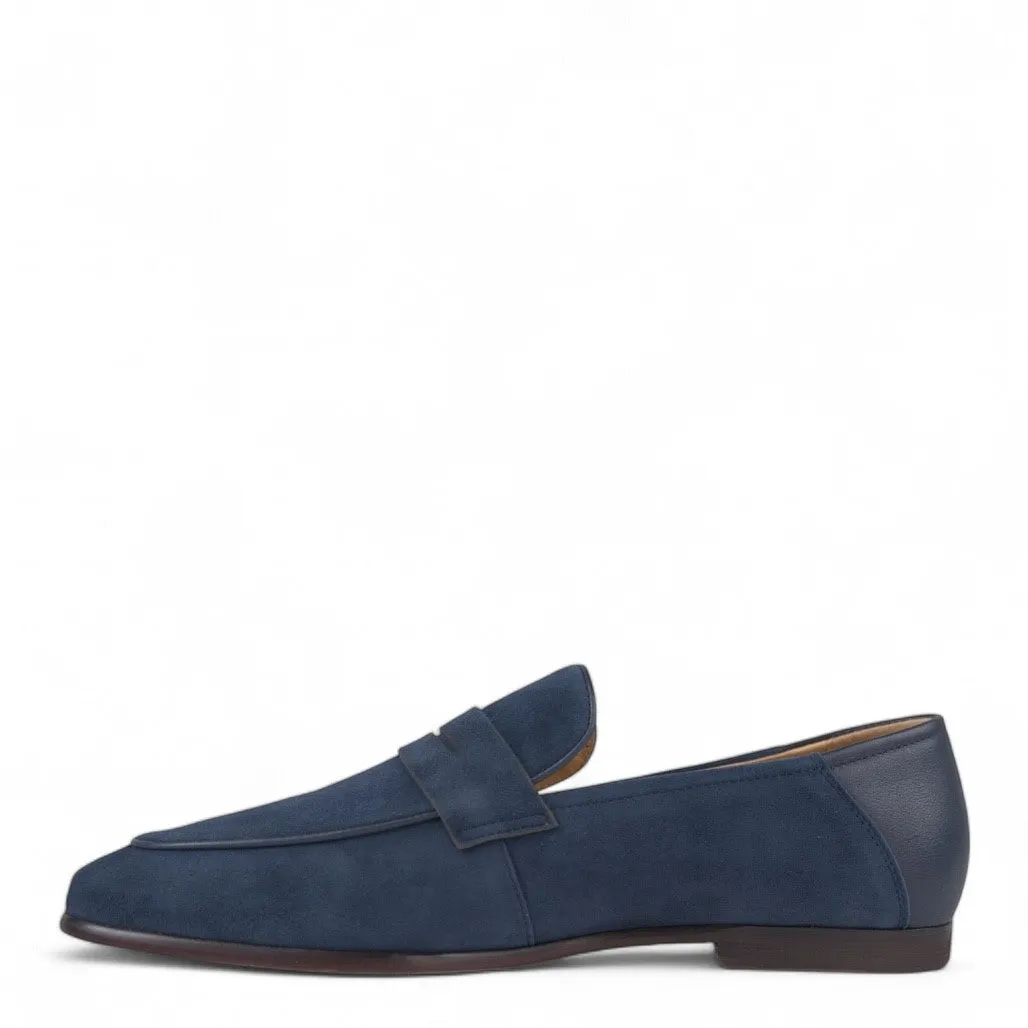 Jonas Navy Suede Loafers