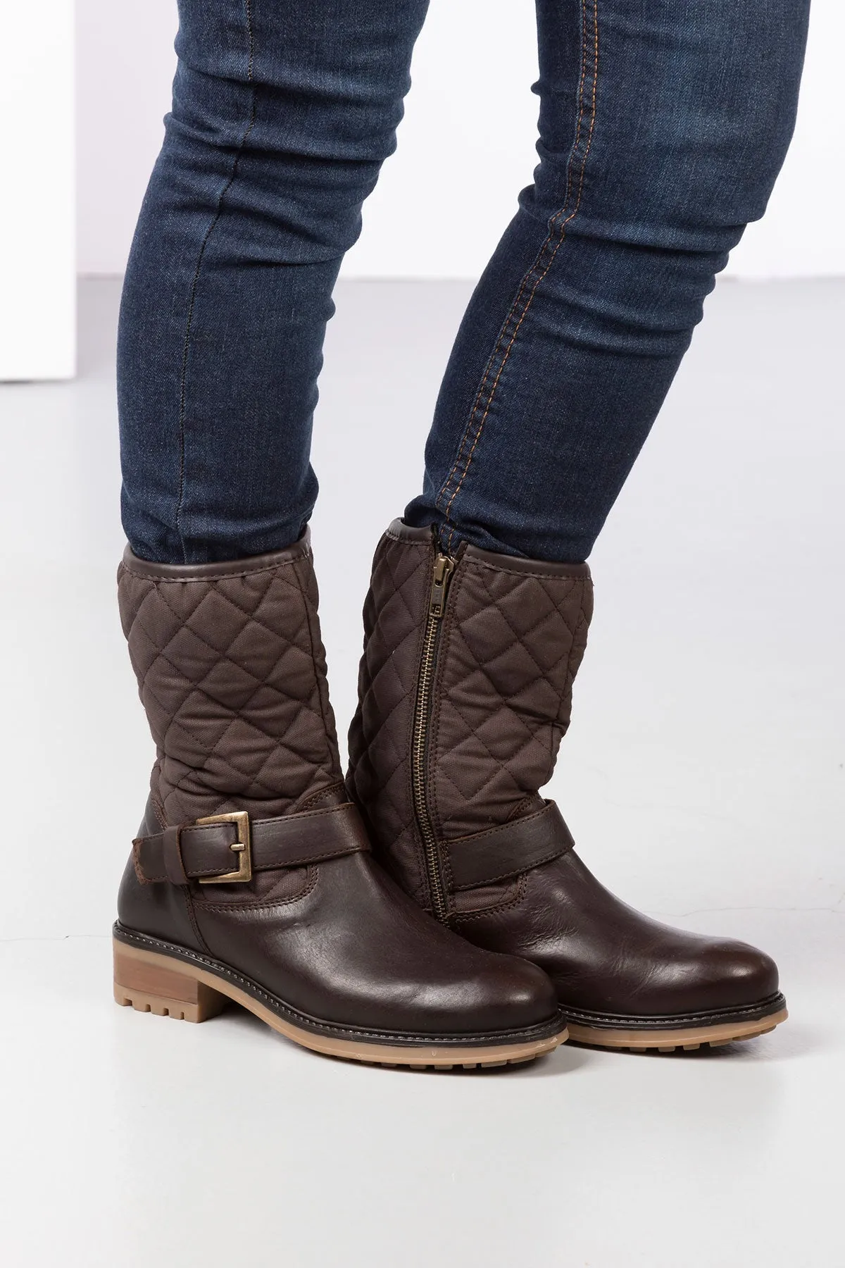 Ladies Hutton Quilted Short Boots