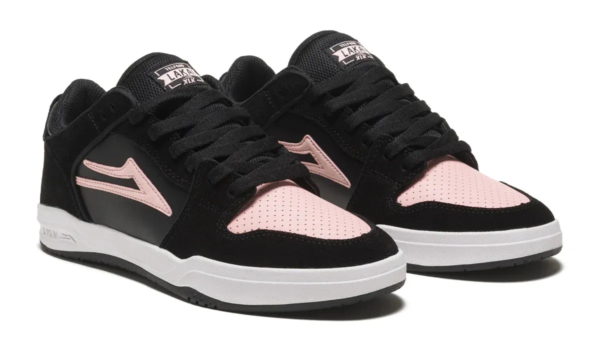 Lakai Shoes Telford Low - Black/Pink Suede