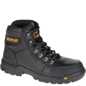 MEN'S CAT OUTLINE BLACK WORK BOOT P90800