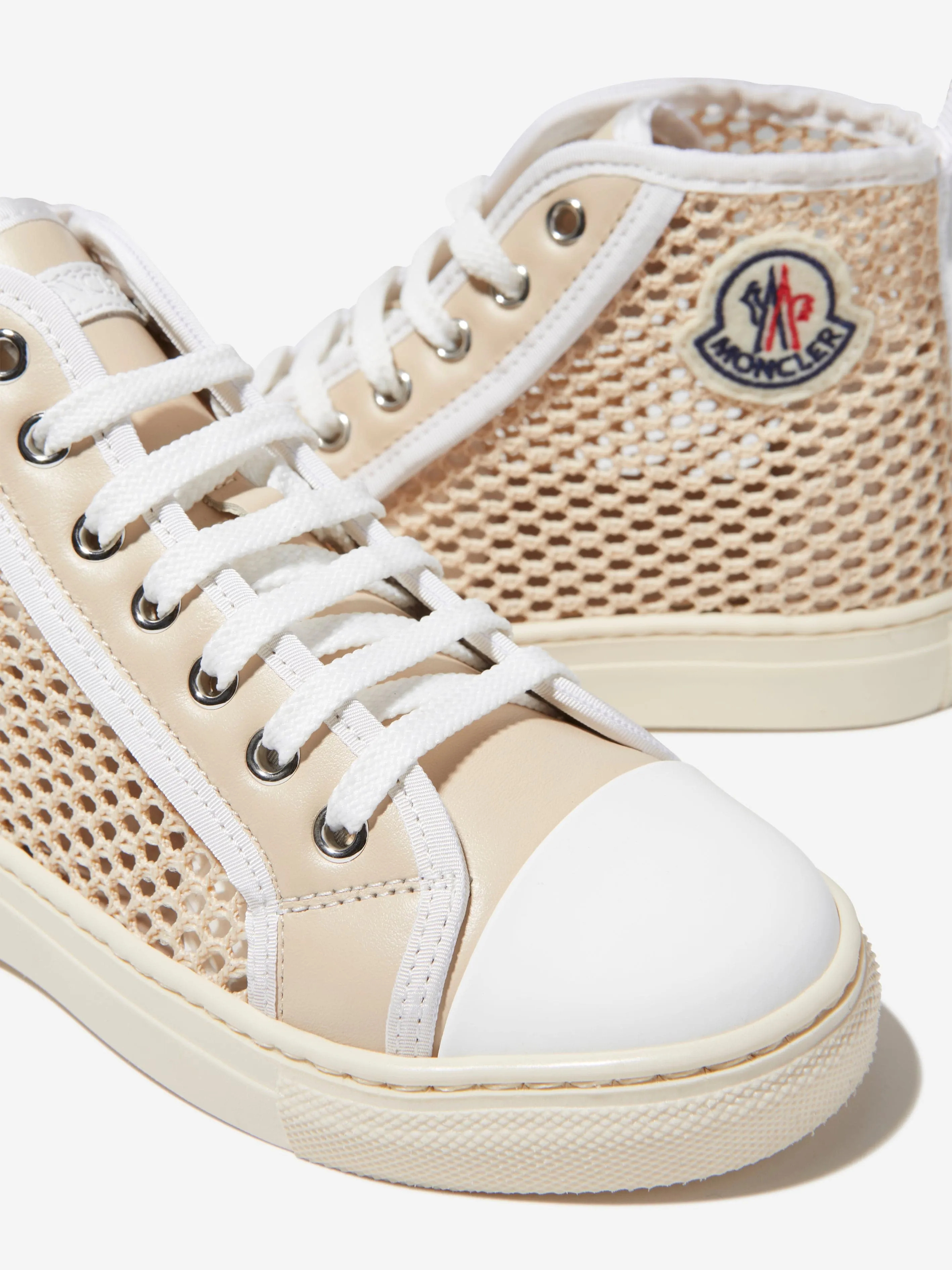 Moncler Enfant Unisex Leather Anyse II High Top Trainers