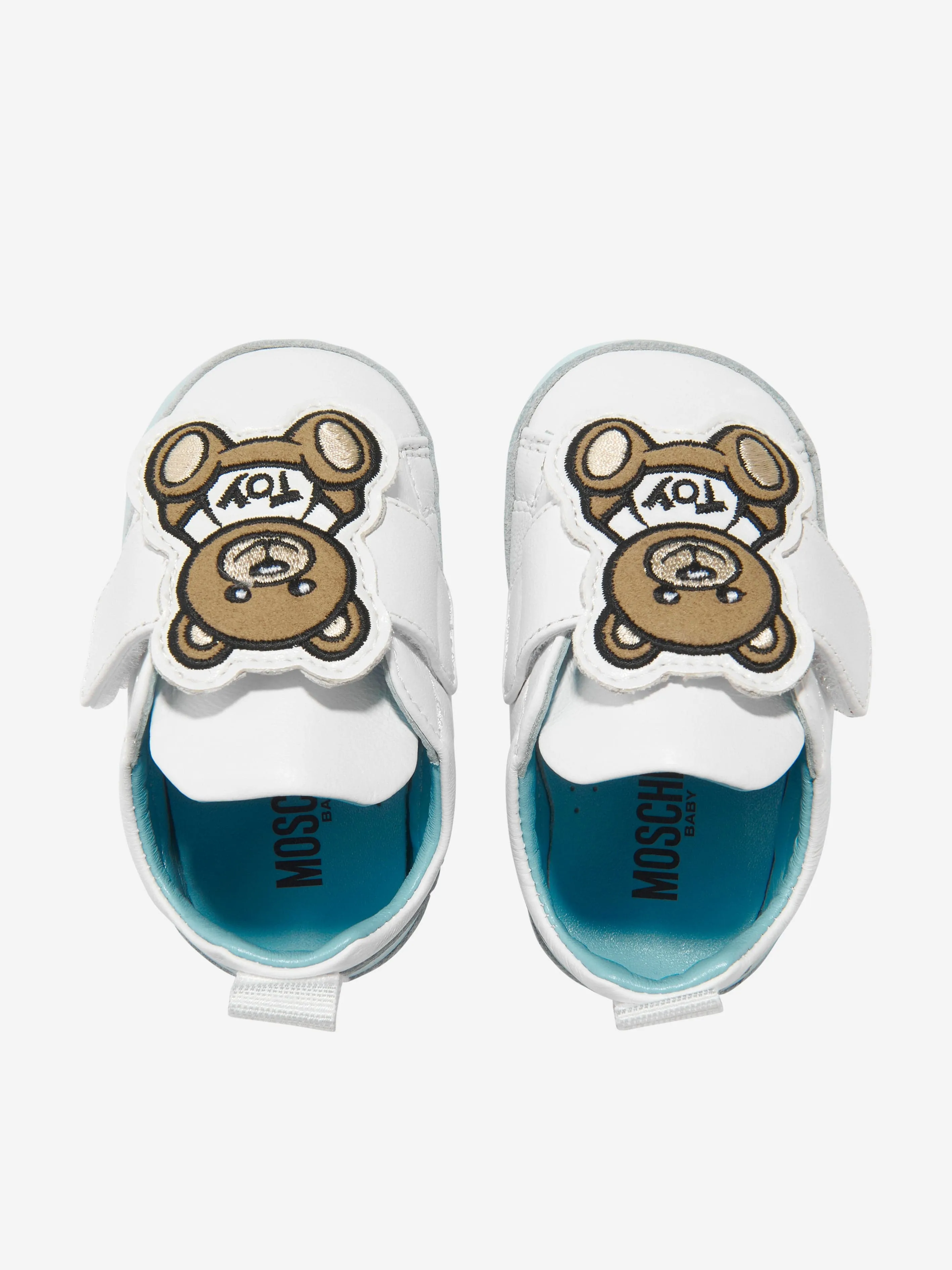 Moschino Baby Boys Leather Teddy Bear Trainers