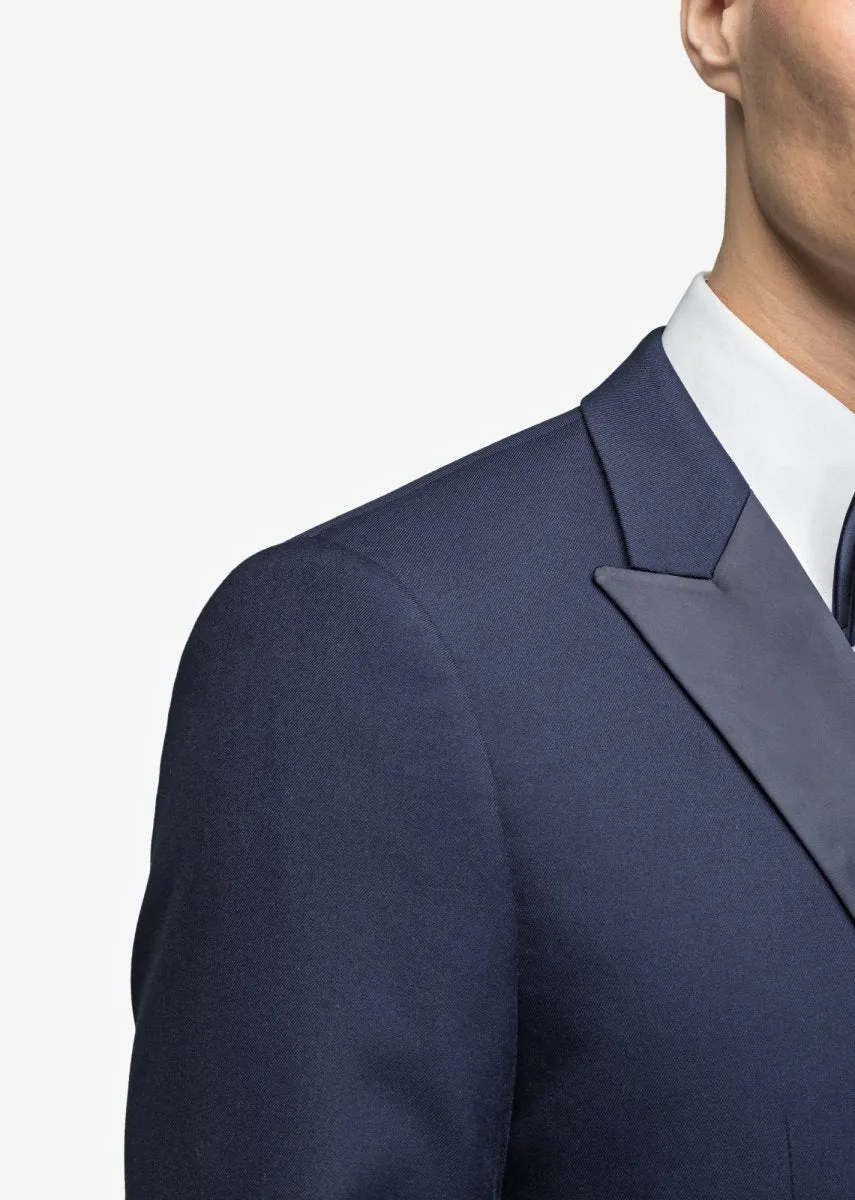 Navy Blue Peak Lapel Tuxedo