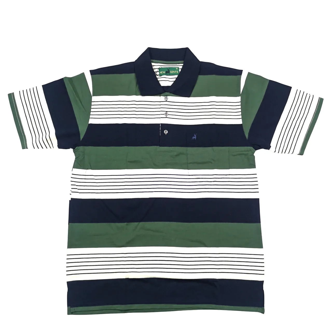 NEW GENTS Green Stripe Golfer